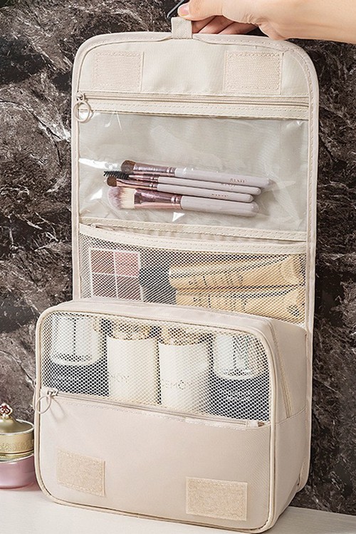 Apricot Multi functional Make Up Organizer Travel Toiletry Bag